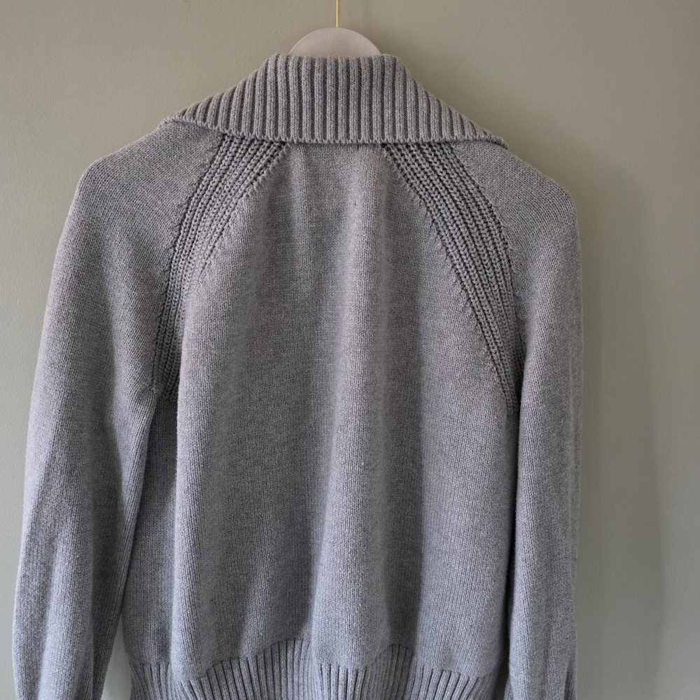 Abercrombie & Fitch L Modern Contemporary Elevated Loungewear Knit Polo Sweater - Picture 10 of 14
